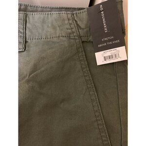 New No Boundaries Men's Sz 44 Green Stretch Flat‎ Front Shorts NWT